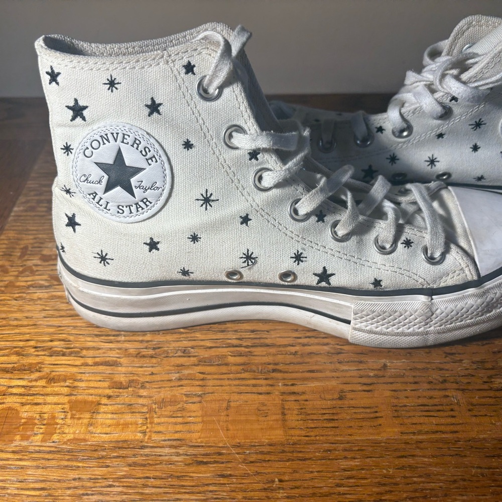 Converse High-Top Sneakers - Crystal Energy Platform White, 8 - Picture 2 of 10